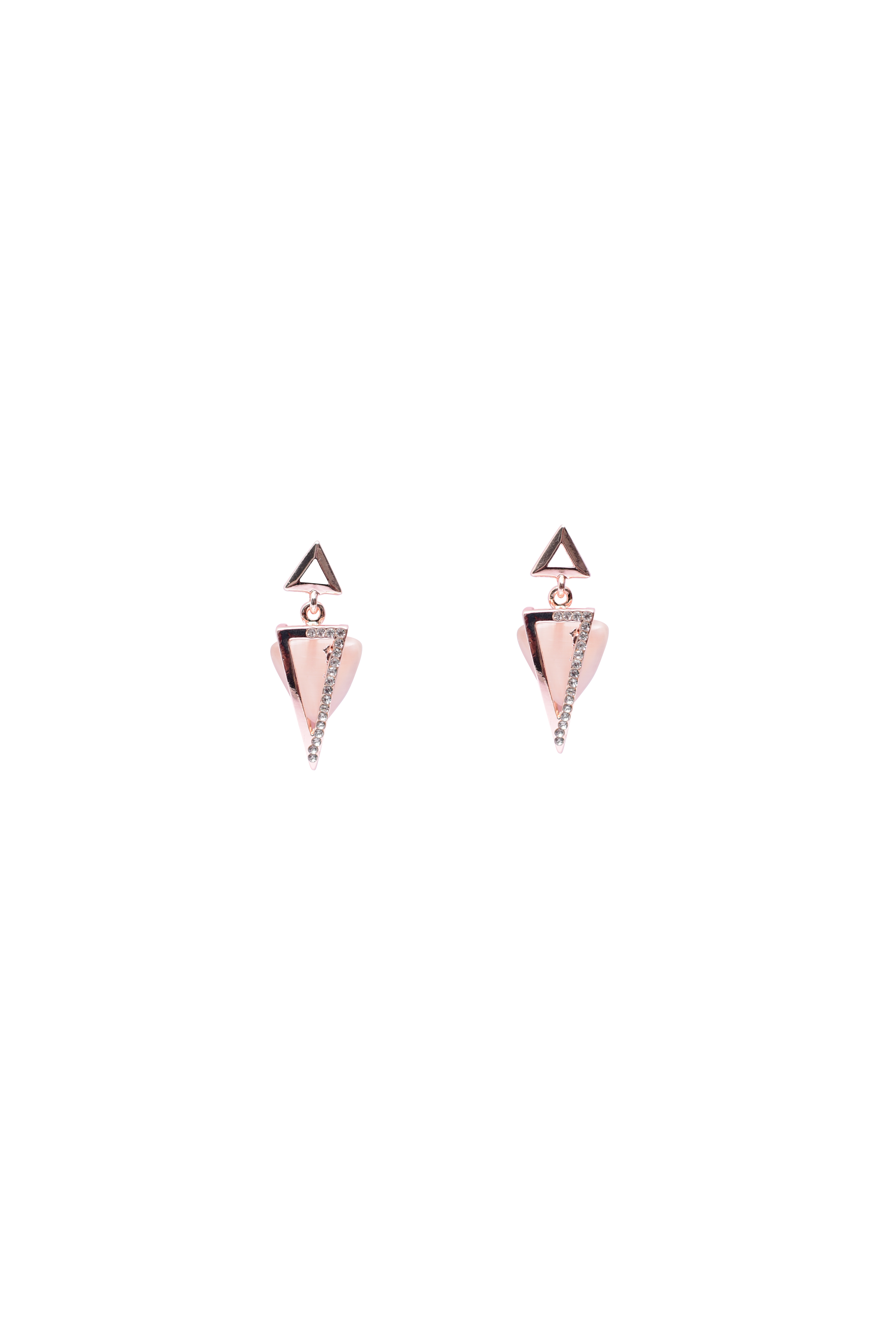 Namokriti Geometric Triangle Dangle Earrings – Sleek & Sophisticated Statement Jewelry